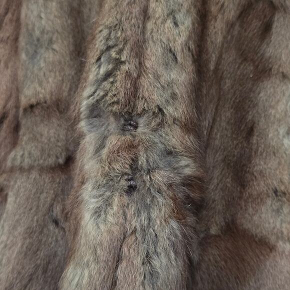 Vintage Famous Barr Co. Mink Fur Capelet Cloak Shawl Wrap w. Pockets - Picture 7 of 10